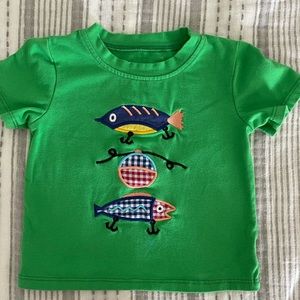 Embroidered fishing/lures t-shirt! Size XXS-3-6 mo